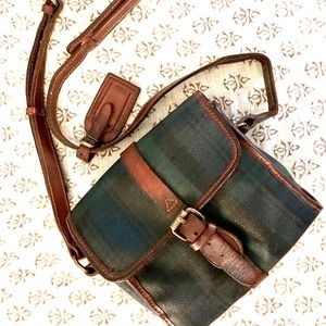 VTG RALPH LAUREN Black Watch Plaid Crossbody Bag